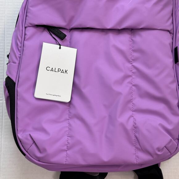 Calpak Luka Laptop Backpack Padded Travel Work School Bag Luggage Lilac Purple - Picture 6 of 7